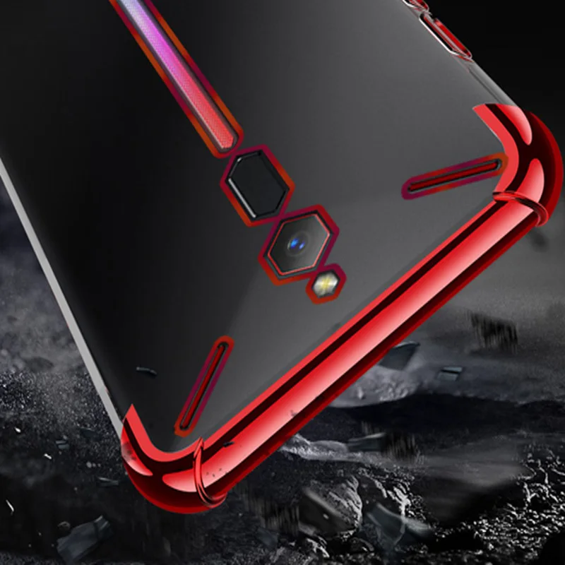 Мягкий чехол из ТПУ для Nubia Red Magic Red Devil ультра тонкий прозрачный блестящий чехол NX609J смешанный силиконовый чехол для телефона