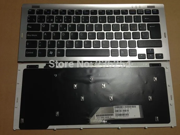 

The New Spanish laptop keyboard for SONY SR VGN-SR33HS SR33HP SR33HB SR3 SR2S5 SR2S4 SP black wtih Silver frame 148090161