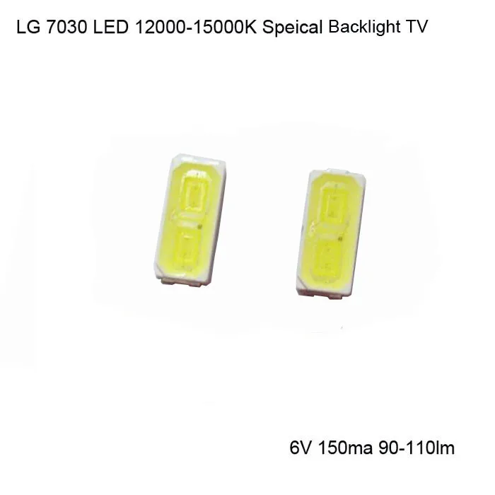 LG Innotek 7030 SMD светодиодный 6V холодный белый ТВ Приложение Быстрая