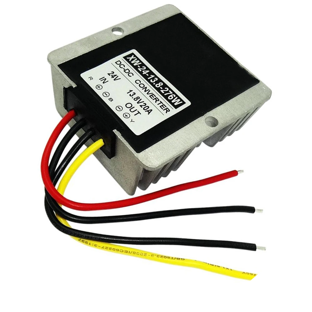 DC 24 V Шаг вниз DC/DC 13,8 V 20A 276 W изделия синьвэй конвертер Напряжение регуляторы напряжения Стабилизаторы Алюминий IP67 Водонепроницаемый для насосов и так далее