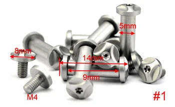 

M4 Knife DIY Produce Straight pocket knife tools Knife handle Fastening screw rivet Knife handle Fastening nut 78922K