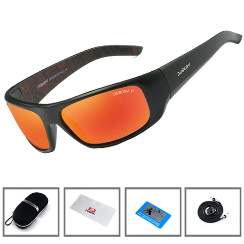 NEWBOLER поляризационные очки для рыбалки, камуфляжные мужские и женские камуфляжные спортивные очки для велоспорта, пешего туризма, бега, кемпинга, рыбалки, очки с УФ-защитой - Цвет: number 5 case