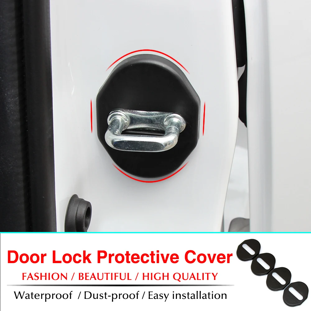 

Door lock decoration protective cover Fit for Mitsubishi ASX 2011-2013 2011 2012 2013 2014 ,car styling , 4 pcs /set
