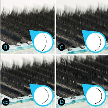 

High quality mix mink eyelash extension Round Lashs individual eyelashes natural eyelashes make up maquiagem cilios