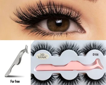 

wholesale 3D False Eyelashes 100% Mink Hair Fake Lashes Dramtic Thick Long Wispies Fluffy Eyelashes Extension Makeup Tools