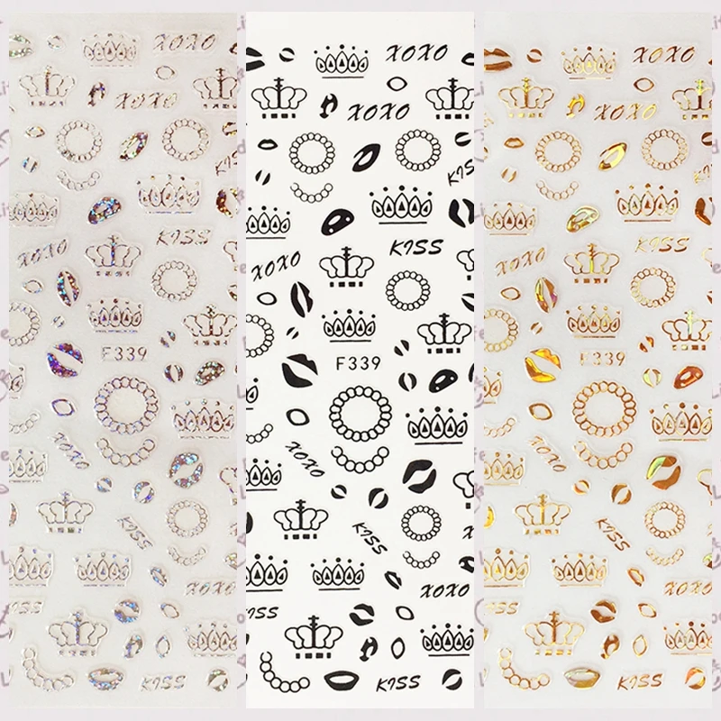 Word White Romantic XOXO Stickers