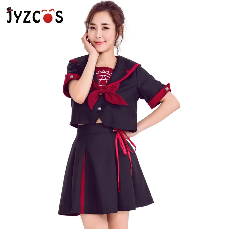 JYZCOS японский стиль школы обувь для девочек для женщин форма Юнга костюмы косплея сценические игры вечерние пикантные темно кос