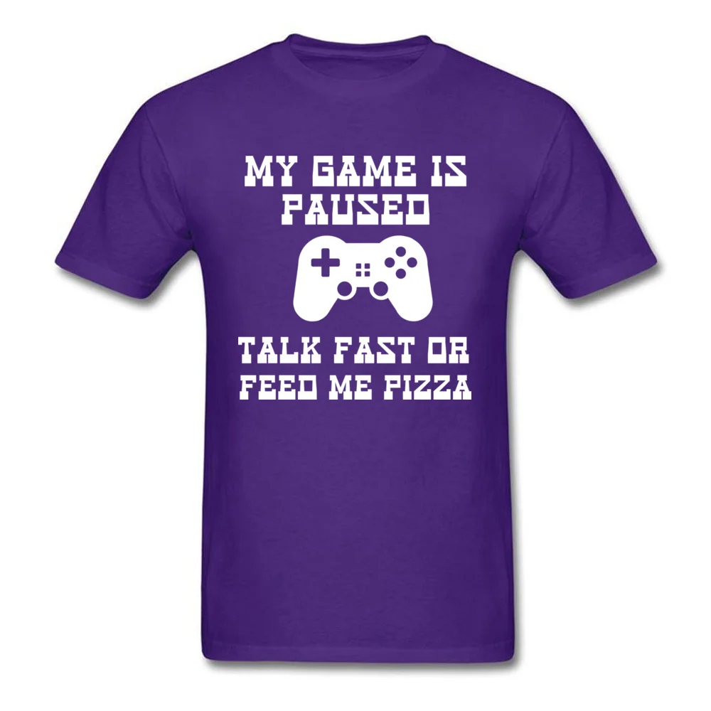 My Game Is Paused Talk Fast Or Feed Me Pizza Shirt_purple