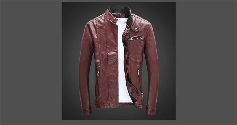 Мужские Куртки из искусственной кожи, осенне-зимние мотоциклетные Байкерские Куртки из искусственной кожи, Мужская одежда, толстые бархатные пальто, M-3XL