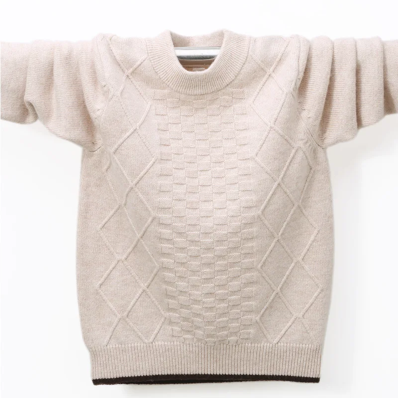 Winter Kids Pullover Sweater Warm Children's Cardigan Sweater Girls Boys Wool Jumper High Quality Cashmere Sweater 100-180 cm Winter Kids Pullover Sweater Warm Children's Cardigan Sweater Girls Boys Wool Jumper High Quality Cashmere Sweater 100-180 cm