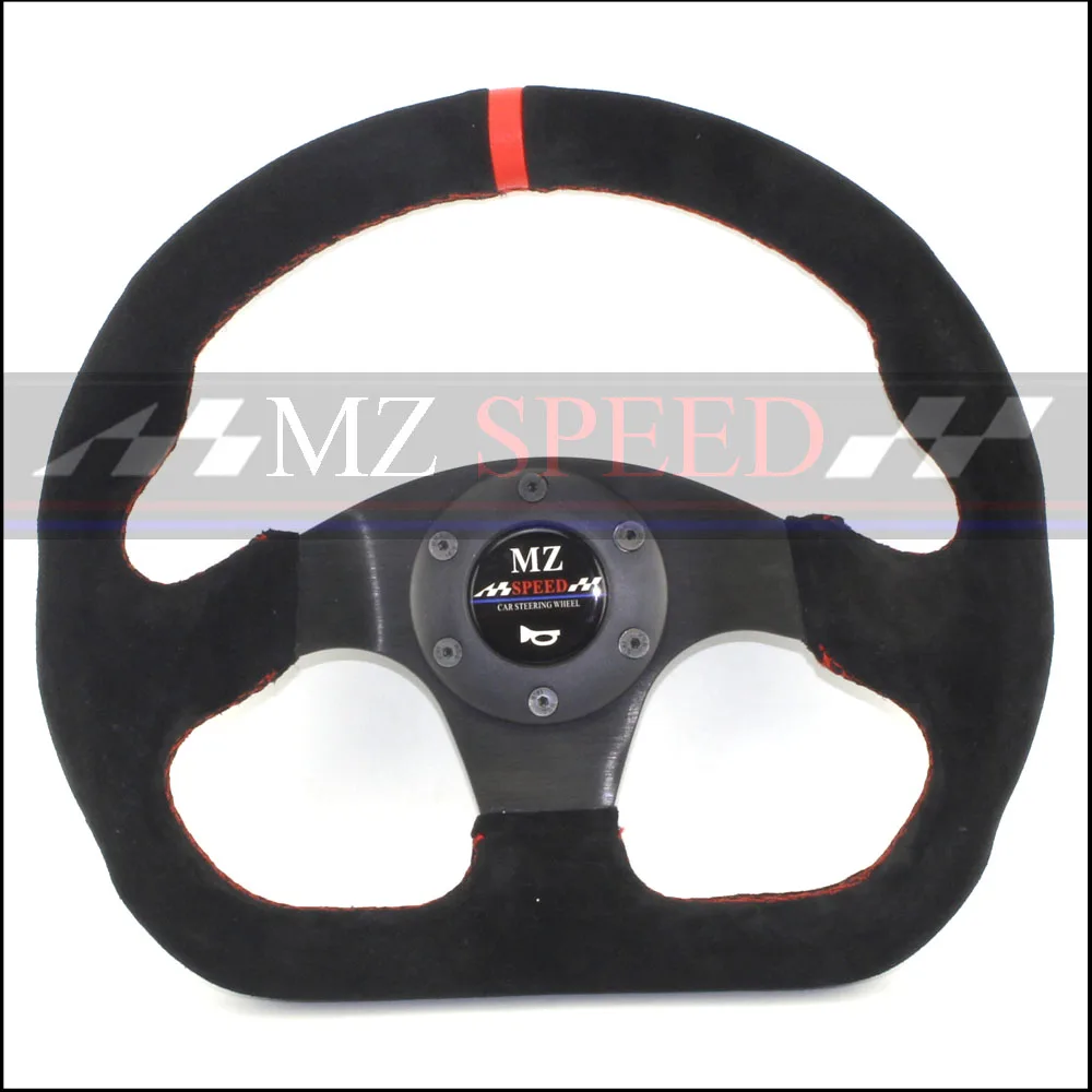 

MZ-SPEED car Sport steering wheel racing type High quality universal 13inches 320MM Aluminum+suede red