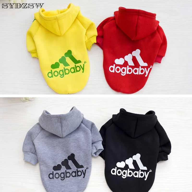 XS S M L XL XXL Pet Dog Clothes Sport Dog Hoodie Chihuahua Sweater Coat for Small Dogs Cats Pet Supplies Puppy Costume Black Red Yellow Gray 2