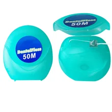 50 м микро воск перечной мяты вкус Стоматологическая Flosser межзубная палочка для чистки зубов зубные зубы гигиена ротовой полости провода