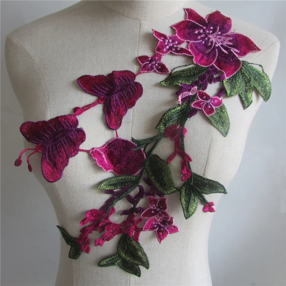 Embroidery Rose Patch Pictures