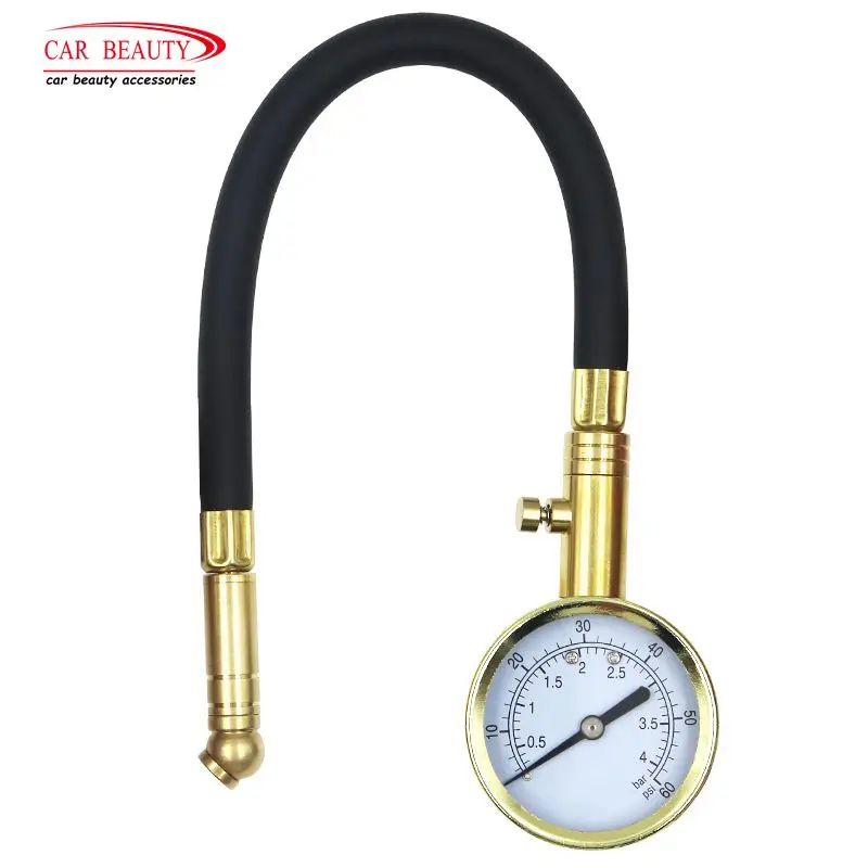 

High Accuracy Copper Heavy Duty Tire Pressure Gauge Match for Car Truck Handheld Auto Security Tyre Air Pressure Tester Meter