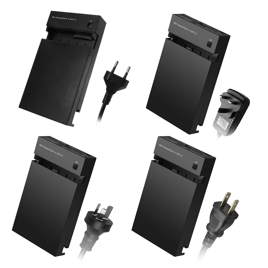 

HDD Enclosure USB3.0 to SATA3.0 Dual High Speed 2.5" 3.5" SSD SATA Hard Drive Disk Case HD Box Portable for PS4,for HD players