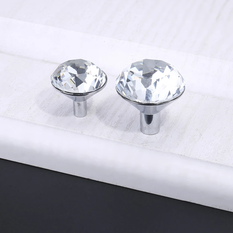 Luxury Diamond Crystal Handles Shoebox Cabinet Handles (13)