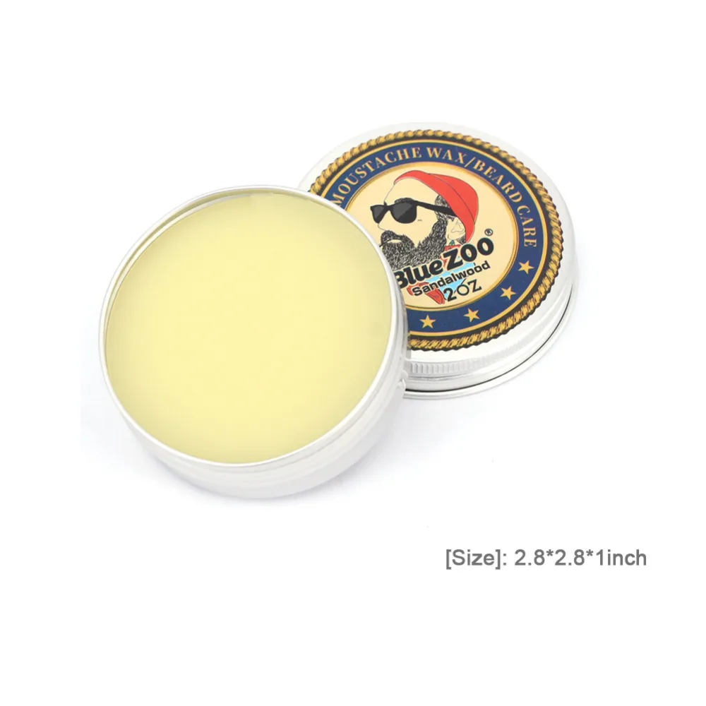 60g odorless Natural Moustache Cream Oil Beard Balm Moisturizing Sweet