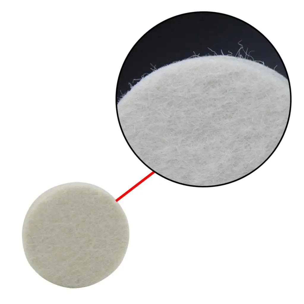 2pcs Bass Kick Drum Beater Wool Felt Pedal Beater Head for Drum Set Kit 34x13mm