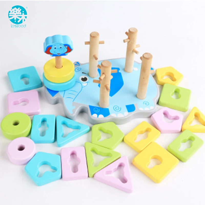 Logwood Wooden toys building blocks Wooden block Four columns Children monterssori develop baby's intelligence early Education Logwood Wooden toys building blocks Wooden block Four columns Children monterssori develop baby's intelligence early Education