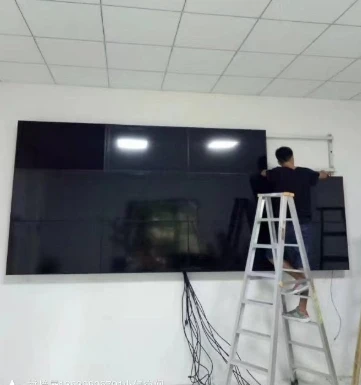  School/theater/conference use 3x4 pcs 3.5mm Bezel Mosaic lcd led tft full HD 1920*1080 display comp