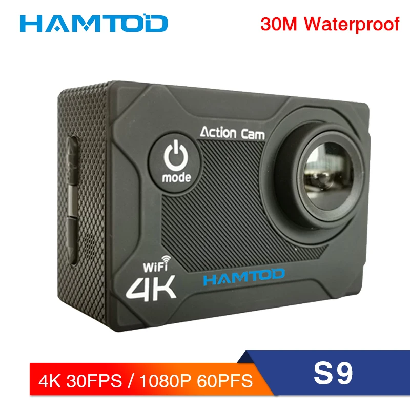HAMTOD S9 HD 4 K WiFi Sports Камера 2 0 дюймов ЖК-дисплей Экран GC1034 120 градусов Спортивная