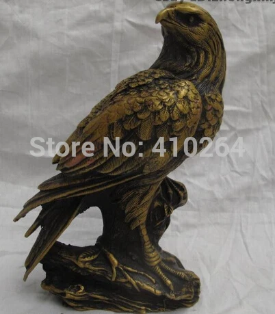 

Tibet Bronze Copper Carved Lucky Eagle Folk Classical Decoration statue