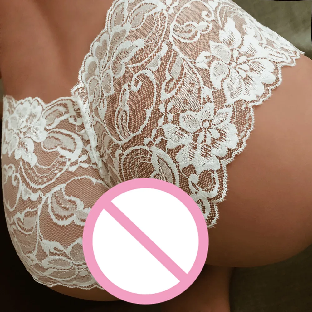 Sexy Women Lace Underwear Seamless Breathable Hollow Boyshort Solid Color Woman Panties Brief Lingerie Underwear Hot Sale*B