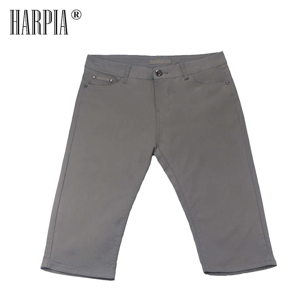 HARPIA новые мужские хлопковые мужские шорты кэжуал тонкие короткие штаны модные однотонные тонкие женские укороченные брюки больших размеров 33-42 летние домашние мужские шорты