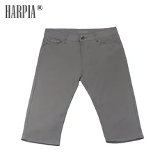 HARPIA новые мужские хлопковые мужские шорты кэжуал тонкие короткие штаны модные однотонные тонкие женские укороченные брюки больших размеров 33-42 летние домашние мужские шорты