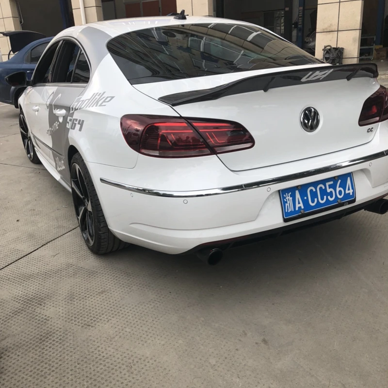 Для Volkswagen CC спойлер высокого качества из углеродного волокна материал заднего крыла автомобиля Спойлер для Passat CC спойлер 2009