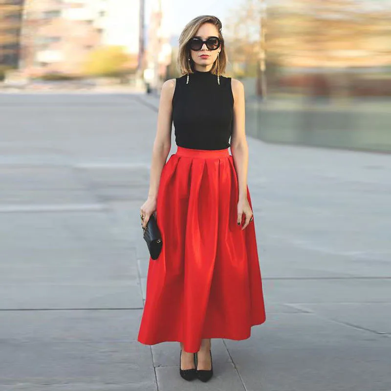 Popular Red Maxi Skirt-Buy Cheap Red Maxi Skirt lots from China ...