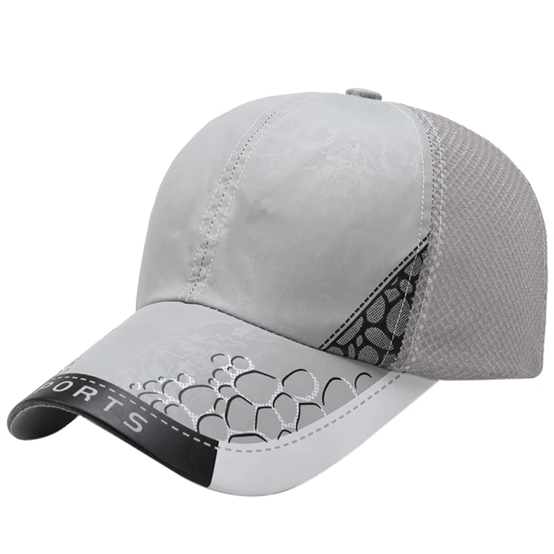 

Men's Summer Running Sport Baseball Visor Hat Mesh Peaked Cap Breathable High Quality Hiking Sports Protection