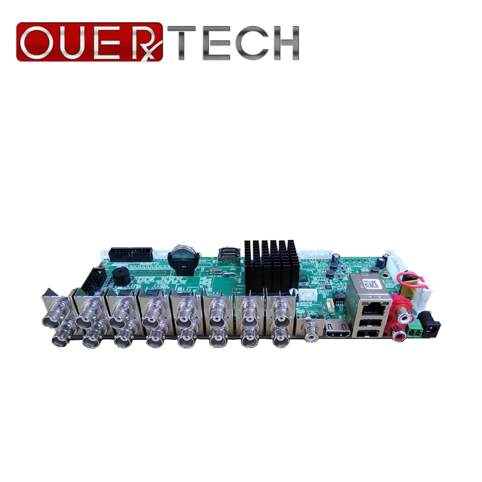 

OUERTECH AHD CVI TVI IP CVBS 5 in1 16CH 4MP DVR board 2CH RCA Audio IN 2 SATA HDD Port ONVIF Surveillance CCTV DVR Main board