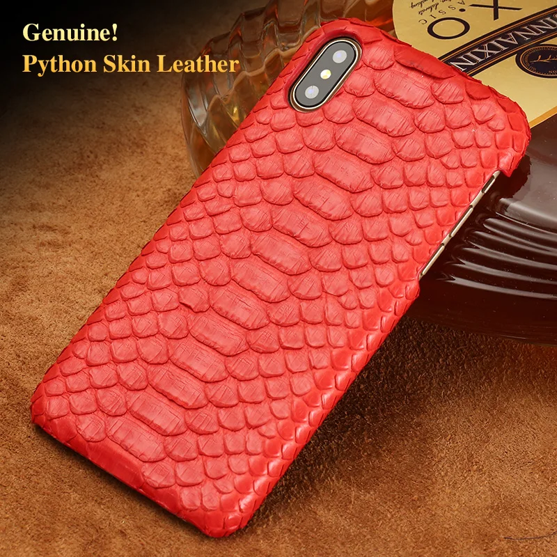

LAGNSIDI for iphone 6 plus snake case natural python skin cover For Iphone X XS MAX XR phone Capa for iphone 7Plus 8 cover