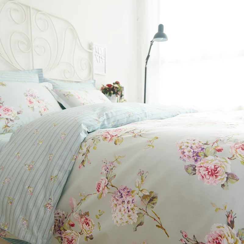 Romantic American Country Style Vintage Floral Bedroom Set Designer Shabby Girls Bedding Set Modern Romantic American Country Style Vintage Floral Bedroom Set Designer Shabby Girls Bedding Set Modern
