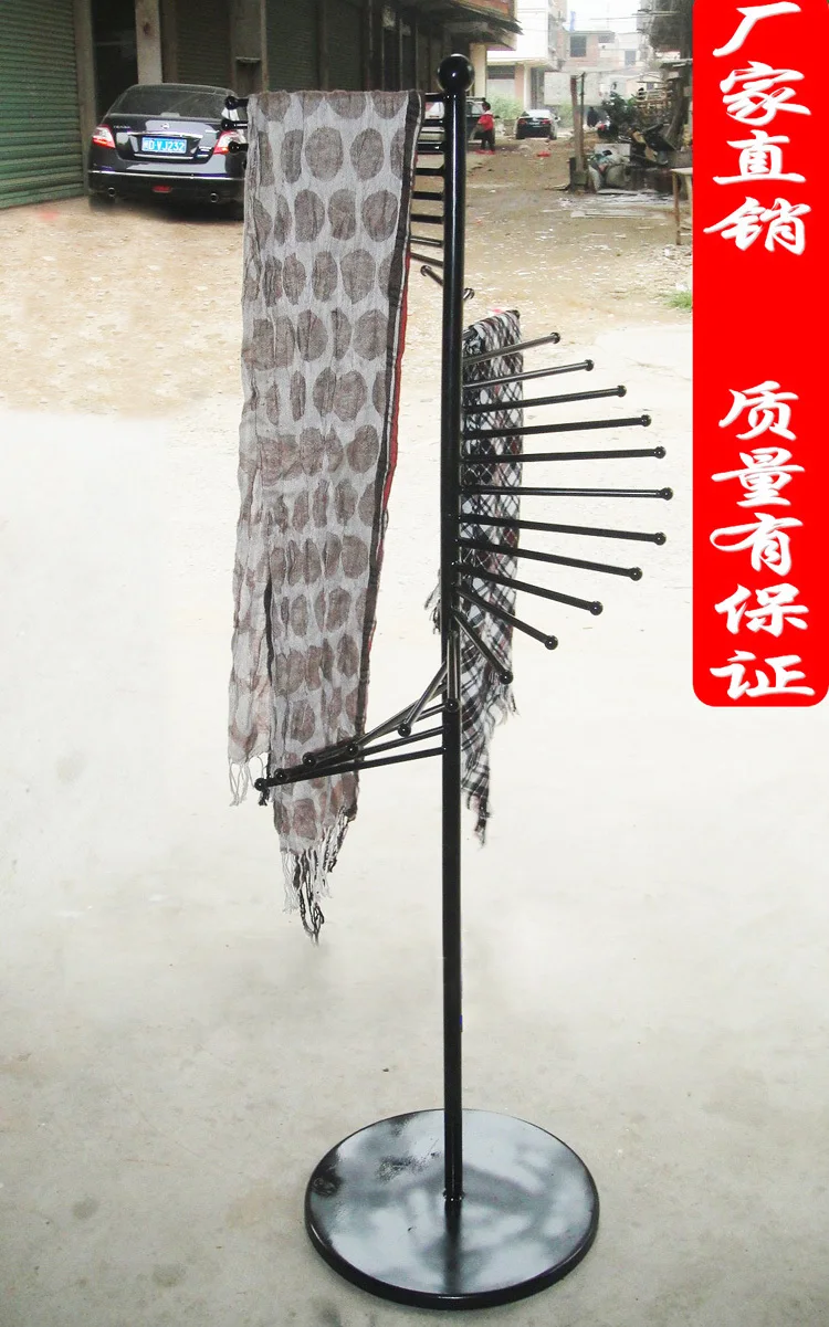 Scarf, wrought iron frame Rotate the scarf console Multilayer scarf scarves shop dedicated display scarf