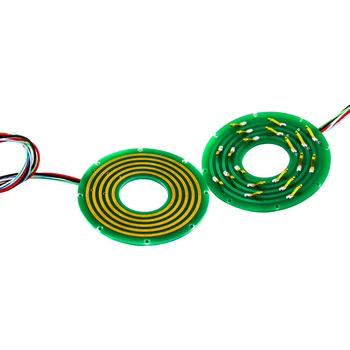 

5 Circuits Pancake Slip Rings with Gold-Gold Contact and a Wide Range of Working Temperature