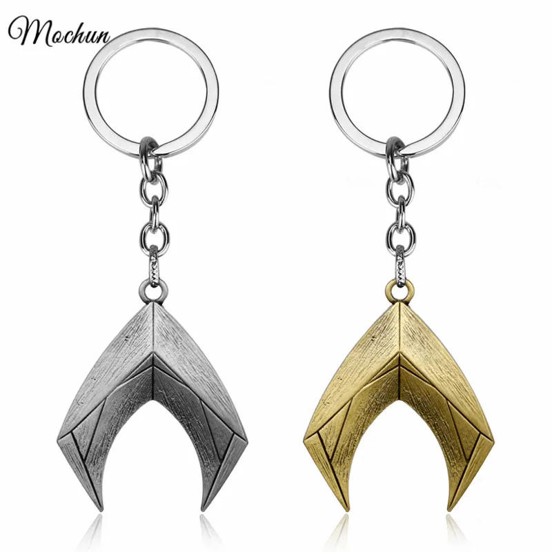 

MQCHUN Justice League Keychain DC Comics Superhero Aquaman Key Ring Holder Chaveiro Car Key Chain Pendant Movie Jewelry Gifts