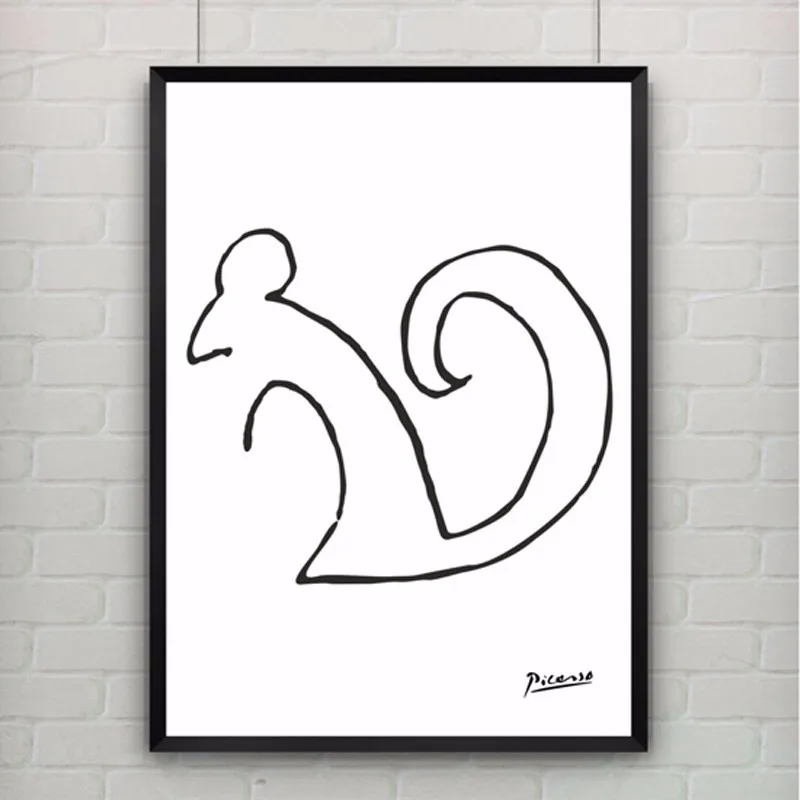 Пабло Пикассо paintable животные Холст Картина маслом плакат Настенные картины декор интерьера без рамки