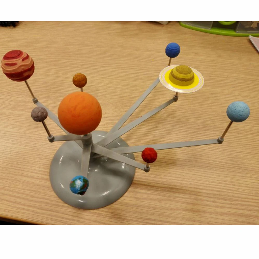 1 Набор детская игрушка-паззл, география, Обучающие ресурсы, солнечная система, Планетарная Модель для сборки сделай сам, игрушка, обучающий инструмент