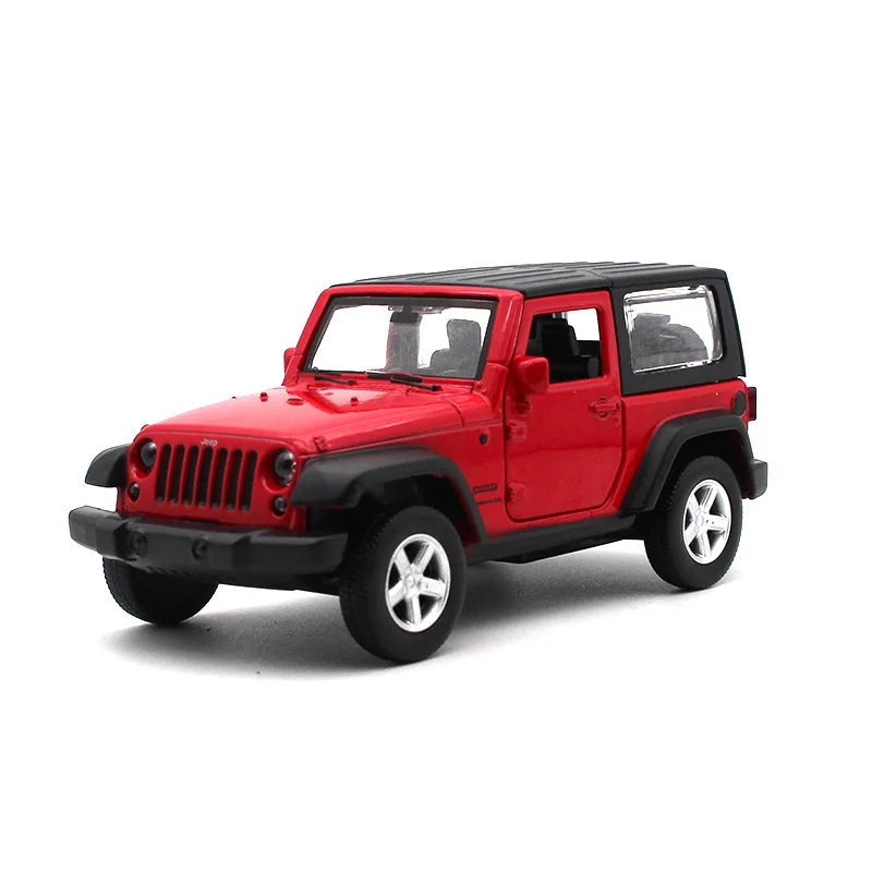 CAIPO 1:43 Jeep Wrangler литая под давлением модель автомобиля металлический материал коллекция детских игрушек украшение игрушка с инерционным механизмом модель автомобиля