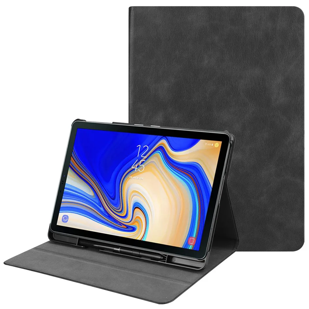 

Mosunx Tablets Case For Samsung Galaxy Tab S4 Wake/Sleep Slim Case Cover w/Pen Holder td1011 dropship