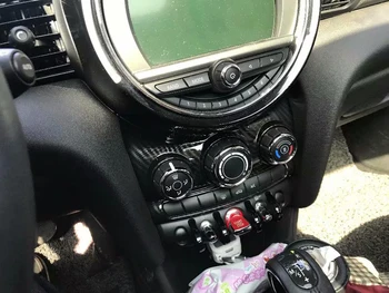 

Carbon Fiber Color Air Conditioning Button Switch Ring Trim For BMW MINI Cooper F56 3-Door / F55 5-Door 2014 - 2018