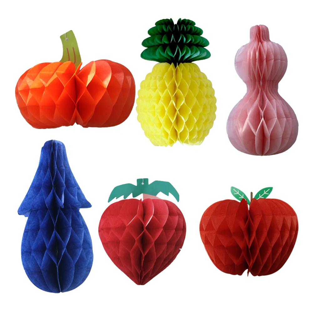 DIY Paper Fruit Party Decoration Kit Vegetables Fruits