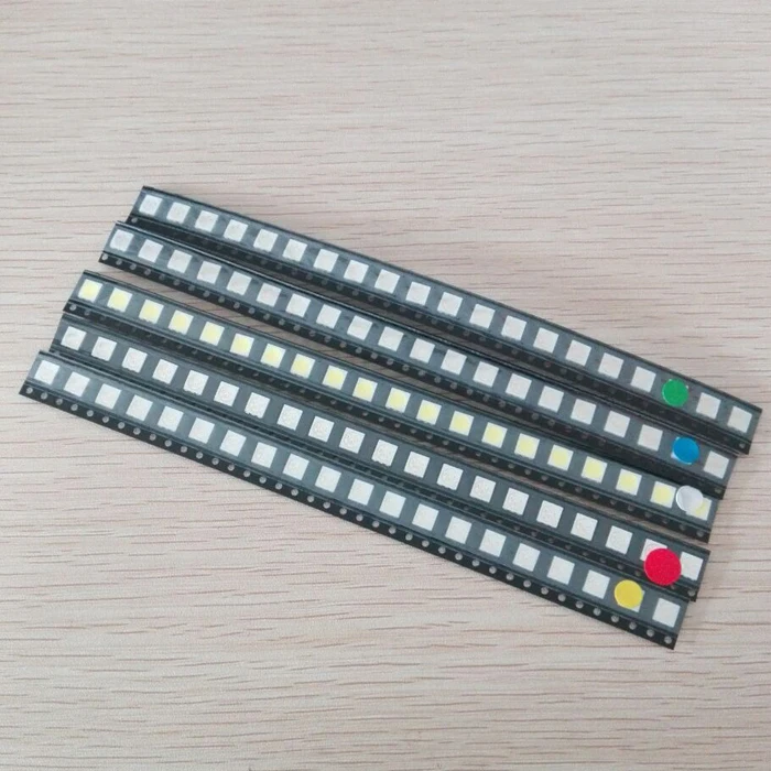 100pcs=5colors x 20pcs 5050 5730 1210 1206 0805 0603 LED Diode Assortment SMD LED Diode Kit Green/ RED / White / Blue / Yellow