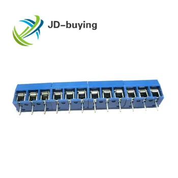 

100PCS/LOT KF301-12P KF301-5.0-12 KF301 Screw 12Pin 5.0mm Straight Pin PCB Screw Terminal Block Connector