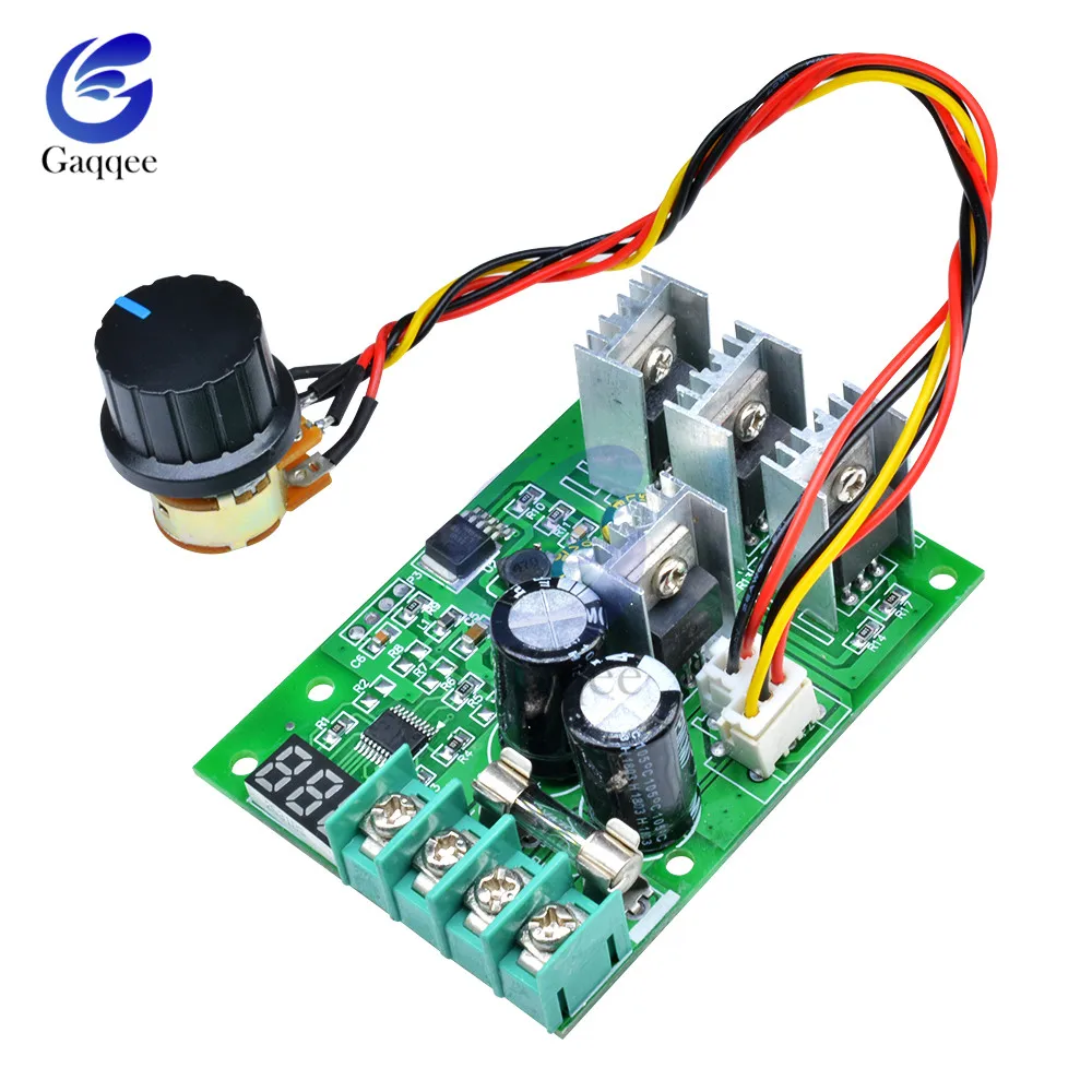 

DC 6-60V 30A PWM DC Motor Speed Controller Control Governer Adjustable LED Digital Motor Speed Regulator 12V 24V 36V DC 6V-60V