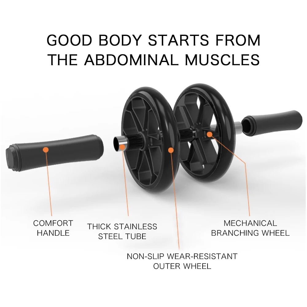 DMAR 3 in 1 Abdominal Wheel Roller Arm Trainer Push Ups Fitness Equipment Gym Home Exercies Ab Roller Belly Core Trainer