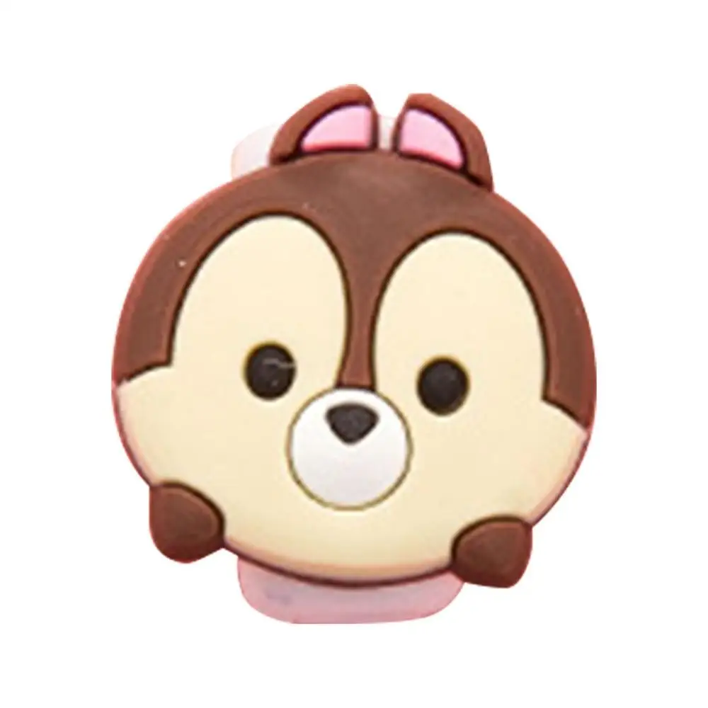 Brown Bear Милый мультфильм USB зарядное устройство для сматывания кабеля защитный чехол для наушников шнур рукав провода крышка линии передачи данных протектор для iphone 7 8 плюс - Цвет: Brown Bear
